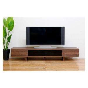 ふるさと納税 家具 インテリア・寝具・収納 福岡県 大川市 テレビ台 テレビボード 幅200 ウォールナット 無垢材 引き出し 収納 デッキ収納 TV台 ローボード 脚…