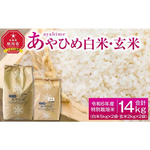 ふるさと納税 北海道 旭川市 【先行予約】令和6年産 特別栽培米 あやひめ 白米5kg 玄米2kg ...