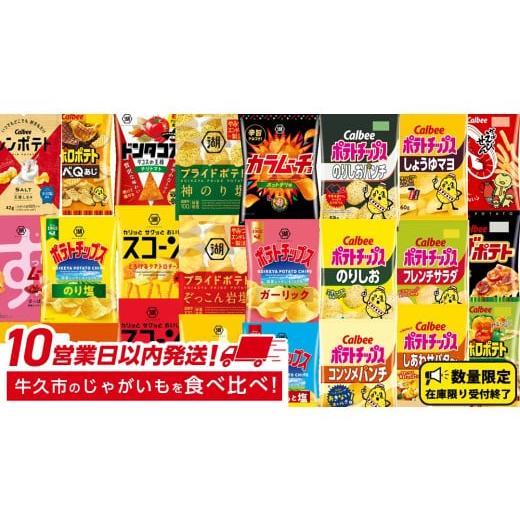 ふるさと納税 茨城県 牛久市 カルビー 湖池屋 人気 24種 詰め合わせ お楽しみ スナック菓子 セ...