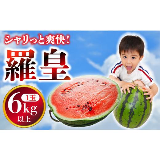 ふるさと納税 スイカ 長崎県 南島原市  2026年5月下旬〜発送 スイカ 大玉 羅皇 (ラオウ) ...