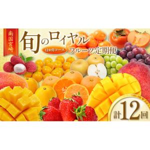 ふるさと納税 ぶどう マスカット 宮崎県 新富町 旬のロイヤルフルーツ定期便 12ヵ月コース G28-25