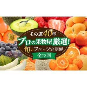ふるさと納税 果物の詰合せ 長崎県 南島原市  12回定期便 フルーツ定期便 果物屋が選ぶ旬のフルーツ いちご メロン びわ みかん 梨 柿 ぶどう など ／ 果物定…｜ふるさとチョイス