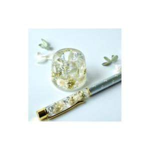 ふるさと納税 文房具・玩具 ボールペン 愛知県 安城市 ハーバリウムボールペン&ペン立てセット(カラーおまかせ)ギフト用 1335340