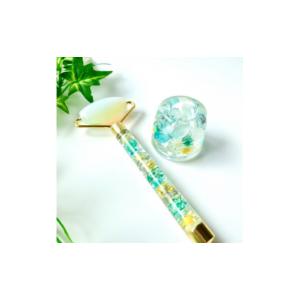 ふるさと納税 文房具・玩具 愛知県 安城市 ハーバリウム美顔ローラー&ペン立て1セット　箱入りラッピング(カラーおまかせ) 1335445