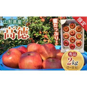 ふるさと納税 りんご 山形県 - 《先行予約 2026年度発送》《少量限定》栽培のプロが選ぶ蜜入りりんご「高徳」 秀品 2kg りんご リンゴ 林檎 デザート フルーツ…