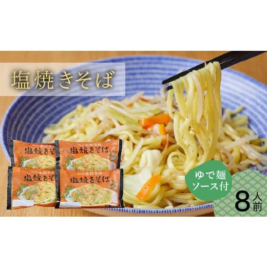 ふるさと納税 石川県 小松市 【小松のソウルフード】小松名物「塩焼きそば」 （蒸し麺 ソース付 ８人...