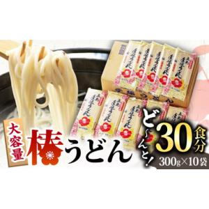 ふるさと納税 長崎県 新上五島町 【一番コシの強い！】椿 うどん 300g×10袋 五島うどん 保存食 五島うどん 手延 椿 つばき 麺 乾麺 コシ 手作り 名物 小分け …