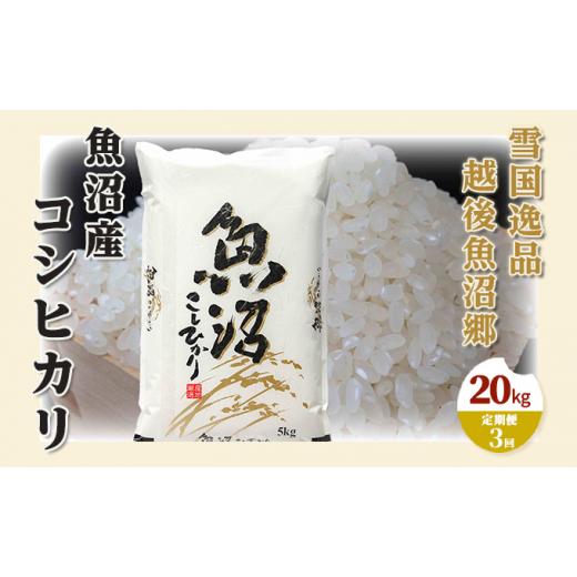 ふるさと納税 新潟県 魚沼市 [No.5762-0975]【定期便：雪国逸品 精米20kg×3ヶ月】...