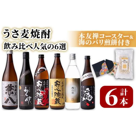 ふるさと納税 焼酎 麦 大分県 宇佐市 うさ 麦焼酎 飲み比べ 人気の6選(合計4.86L・6本+1...