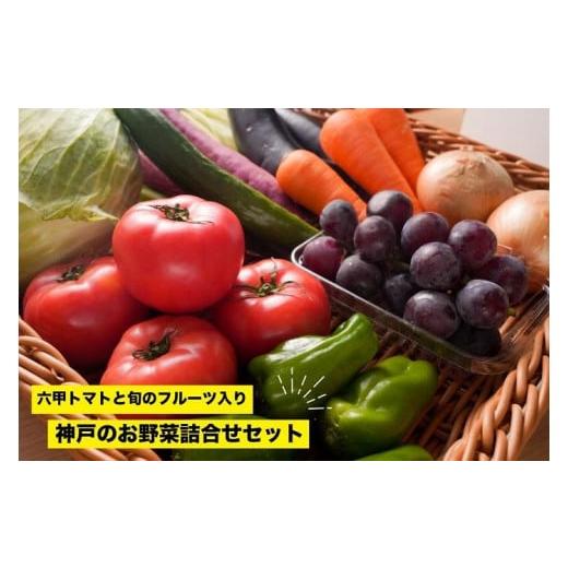 ふるさと納税 兵庫県 神戸市 神戸のお野菜詰め合わせセット（六甲トマトと季節のフルーツ1種類入）