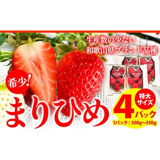 ふるさと納税 和歌山県 紀の川市 ＜先行予約＞希少！まりひめ　特大サイズ　約300g〜350g×4パ...