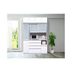 ふるさと納税 家具 収納家具 福岡県 大川市 （ホワイト柾目） 開梱設置 レガシー キッチンボード 幅150cm 上置付 耐震 食器棚 モイス オープンボード 引き戸 …