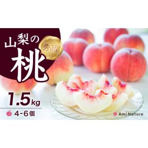 ふるさと納税 もも 山梨県 笛吹市 2026年発送 先行予約 やまなし旬の果実 笛吹の朝採り桃1.5kg 065-017-26y ｜桃 発送 アミナチュール 山梨 笛吹市 一宮町 山…