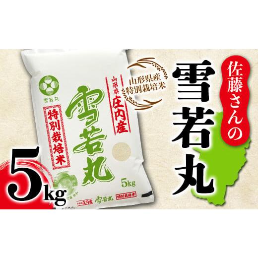 ふるさと納税 山形県 - 山形県産 佐藤さんの雪若丸 特別栽培米 5kg F2Y-5352