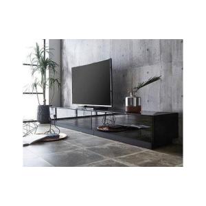 ふるさと納税 家具 インテリア・寝具・収納 福岡県 大川市 開梱設置 テレビ台 ルーチェ ガラスタイプ 幅210-240cm TV ブラック 黒 テレビボード TV台 TVボー…