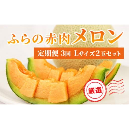 ふるさと納税 北海道 上富良野町 【2024年発送】定期便 3ヶ月 ふらの 赤肉メロン 厳選 秀品 ...