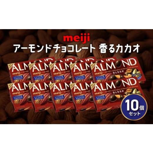 ふるさと納税 静岡県 藤枝市 アーモンド チョコレート 10個 セット明治 香る カカオ おやつ ア...