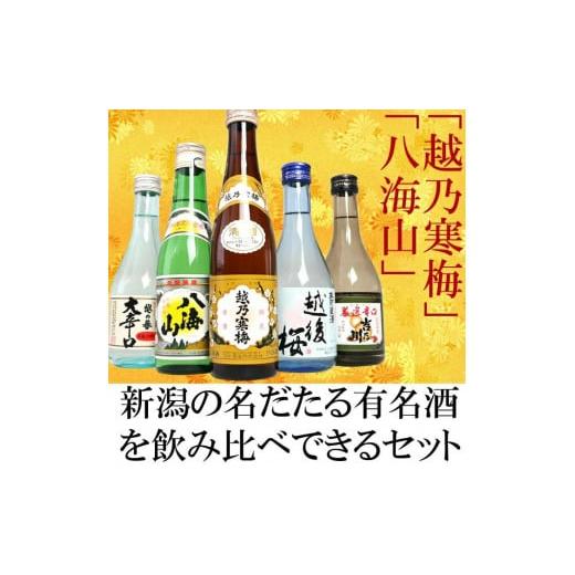 ふるさと納税 新潟県 - 新潟人気酒！越乃寒梅と八海山入り！ミニボトル飲み比べセット300ml×5本