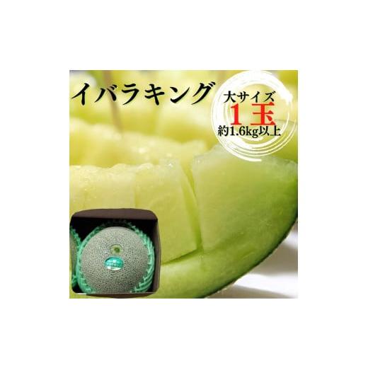 ふるさと納税 茨城県 鉾田市 イバラキングメロン（大）1玉（約1.6kg以上）