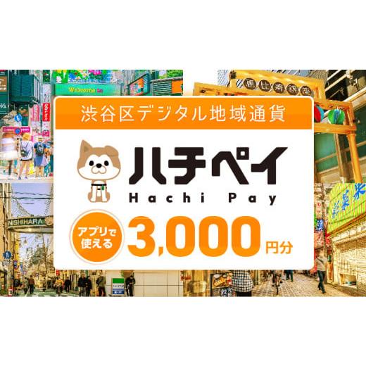 ふるさと納税 東京都 渋谷区 渋谷区デジタル地域通貨「ハチペイ」3,000円分