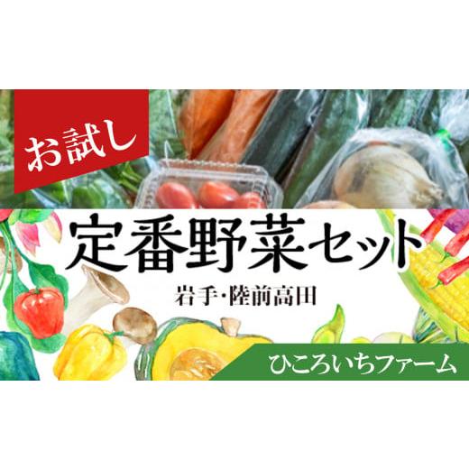 ふるさと納税 岩手県 陸前高田市 ひころいちファーム定番野菜セット（農家の気持ち体験型野菜の詰め合わ...