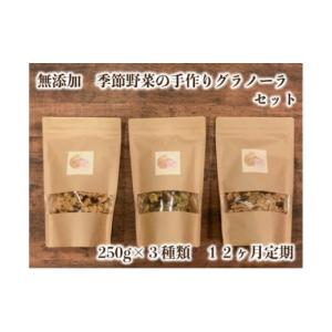 ふるさと納税 加工品等 茨城県 常総市 定期便 季節野菜の無添加グラノーラ12ヶ月