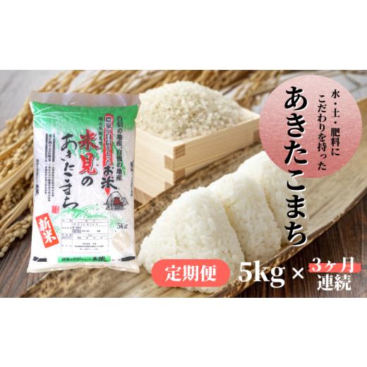 ふるさと納税 岡山県 新見市 【定期便】令和5年産 里山新見のめぐみ あきたこまち 5kg×3ヶ月連...