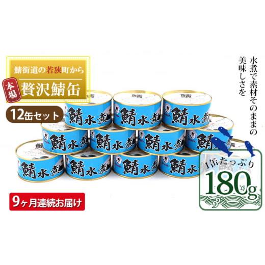 ふるさと納税 福井県 若狭町 【9ヶ月連続お届け】若狭の鯖缶12缶セット（水煮） [No.5580-...