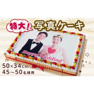 ふるさと納税 ケーキ・カステラ 徳島県 阿波市 日時指定可 ケーキ 写真ケーキ スクエア 50×34cm プリントケーキ 結婚式 デザートフルーツ イチゴ キウイ オレ…