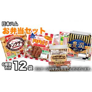 ふるさと納税 茨城県 筑西市 日本ハム お弁当 セット 肉 にく シャウエッセン ウィンナー ソーセージ チーズ ハム ベーコン チキン ナゲット [AA092ci]