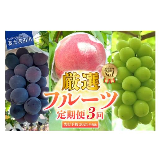 ふるさと納税 もも 山梨県 富士吉田市  2026年発送 定期便 厳選 フルーツ3回定期便 3回定期...
