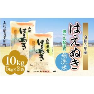 ふるさと納税 山形県 真室川町 ＜在庫限りのご提供となります＞ 令和5年産 真室川町厳選 はえぬき ＜無洗米＞ 10kg（5kg×2袋）