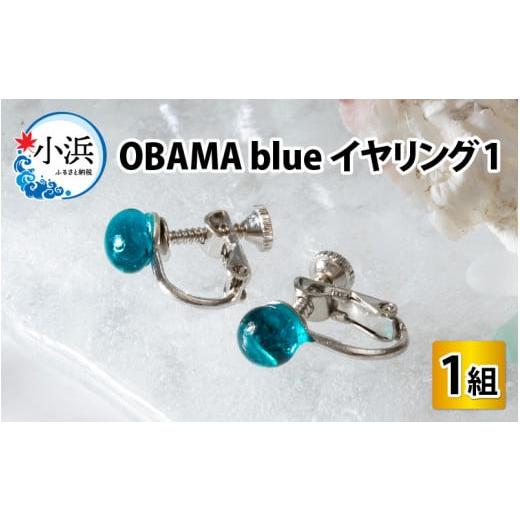 ふるさと納税 福井県 小浜市 OBAMA blue イヤリング1