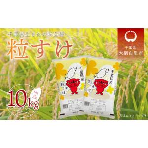 ふるさと納税 千葉県 大網白里市 【新米先行受付】 令和6年産 千葉県産「粒すけ」10kg（5kg×2袋） お米 10kg 千葉県産 大網白里市 粒すけ 米 精米 こめ 送料…｜ふるさとチョイス