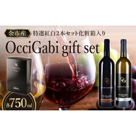 ふるさと納税 北海道 余市町 【OcciGabi Winery】特選紅白２本セット化粧箱入り　【余市...