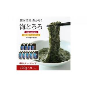 ふるさと納税 静岡県 静岡市 駿河湾産 味付 あかもく 海とろろ【醤油味×すっぱみかん味】おすすめセ...