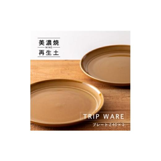 ふるさと納税 食器・グラス 皿 岐阜県 瑞浪市  美濃焼 tripware プレート 240 2枚 ...
