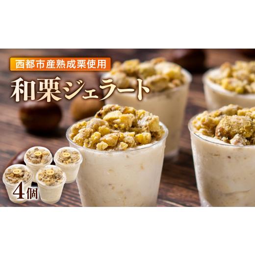 ふるさと納税 アイス・ヨーグルト ジェラート 宮崎県 西都市 秋の味覚 栗ジェラート 4個 先行予約...