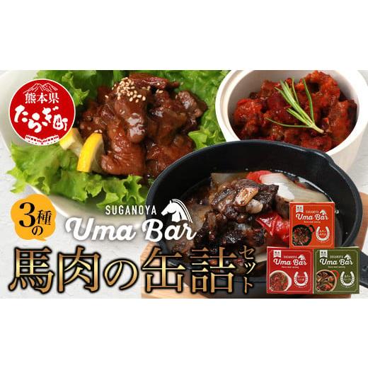 ふるさと納税 熊本県 多良木町 【UmaBar】 馬肉 の 缶詰 3種 9個セット ＜ アヒージョ ...