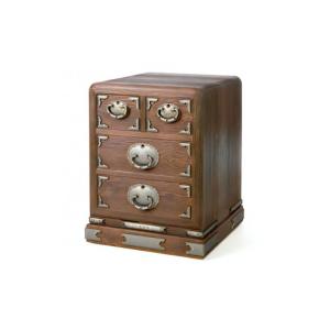 ふるさと納税 家具 タンス・チェスト 新潟県 加茂市 総桐からくり金庫箪笥45（三段）（伝統工芸士製作・新潟県産桐使用） 加茂の伝統工芸品 防湿と防虫効果の…