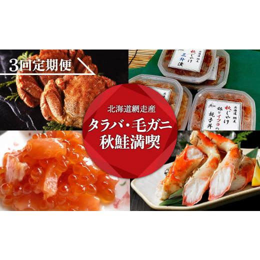 ふるさと納税 カニ タラバガニ 北海道 網走市  定期便 カニ専門商社がお届けする タラバ・毛ガニ・...