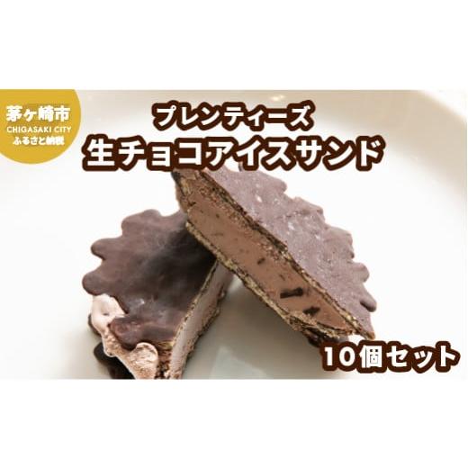 ふるさと納税 菓子 アイス 神奈川県 茅ヶ崎市 プレンティーズ 生チョコアイスサンド 10個 のし無...
