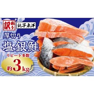 ふるさと納税 魚貝類 鮭 千葉県 銚子市 鮭 訳あり 銀鮭 切身 厚切り 約 3kg 銚子東洋 千葉県 銚子市 魚介類 海鮮 訳アリ 規格外 不揃い さけ サケ 鮭切身 シャ…