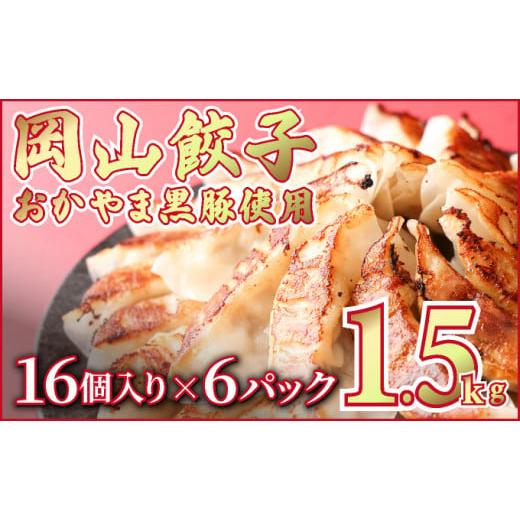 ふるさと納税 岡山県 奈義町 岡山餃子　晴れの国で育った黒豚と野菜の餃子　16個入り（256g）×6...