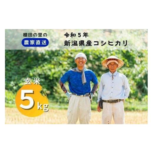 ふるさと納税 新潟県 上越市 ふぁ〜む中やしきの棚田コシ「あさひかがやく」玄米５kg