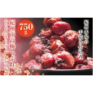 ふるさと納税 加工品等 梅干 和歌山県 太地町 訳あり 紀州南高梅 つぶれ梅 かつお ハチミツ入 塩分10%（750g）なかやまさんちの梅干 うめ ウメ 梅干し nky013-…