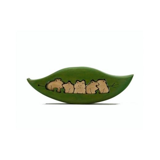 ふるさと納税 雑貨・日用品 玩具 大阪府 河内長野市 カエルゆらゆら　知育玩具 木製パズル おもちゃ...