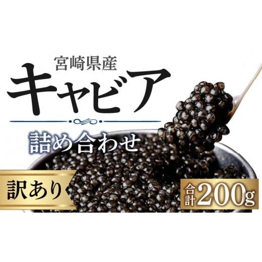 ふるさと納税 宮崎県 宮崎市 【訳あり】宮崎県産キャビア 詰め合わせ 合計200g_M017-051