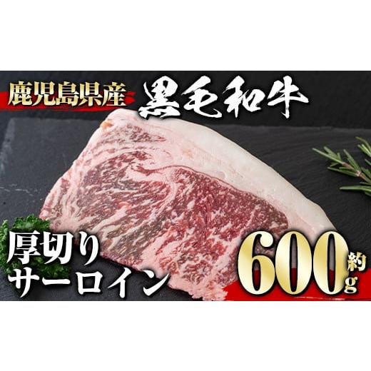 ふるさと納税 鹿児島県 曽於市 鹿児島県産黒毛和牛厚切りサーロイン(600g) タレ 調味料付き！ ...