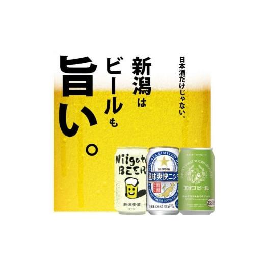 ふるさと納税 新潟県 - 新潟ビール飲み比べ 3種X2本（計6本）セット